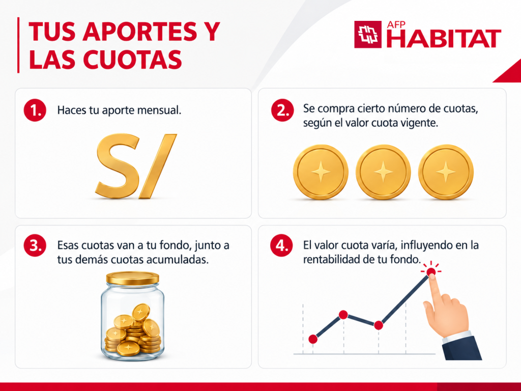 Explicación del valor cuota en AFP Habitat